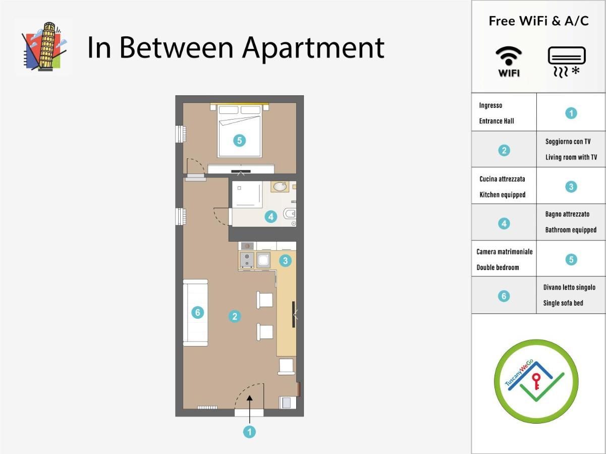 Pisa Tower Apartment Dış mekan fotoğraf